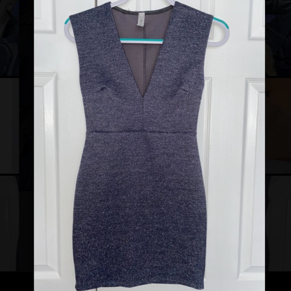Navy Sparkly Mini Dress